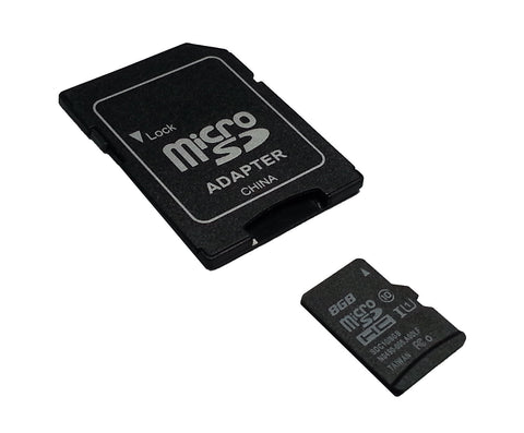8GB MicroSD Card With Adapter