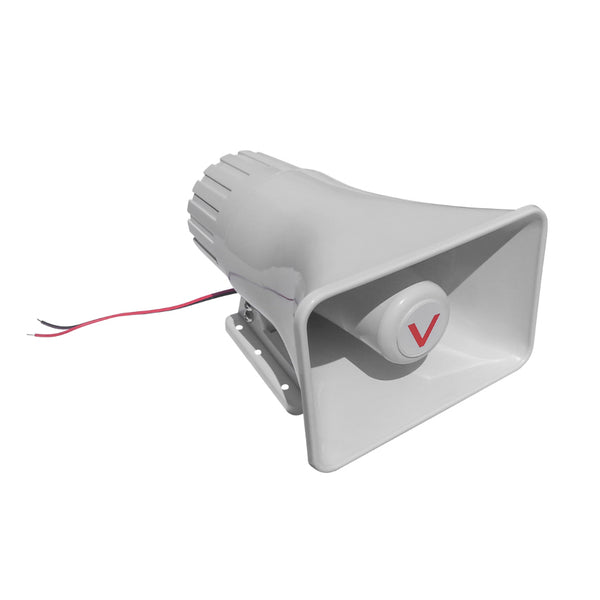 Indoor/Outdoor Plastic Single Tap Horn (15 Watts) – 70V