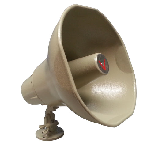 Indoor/Outdoor All-Metal Multitap Horn (15 Watts) - 70V/25V
